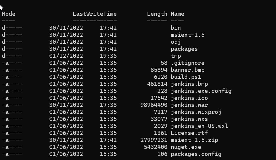 Build a Jenkins MSI on your own Windows machine