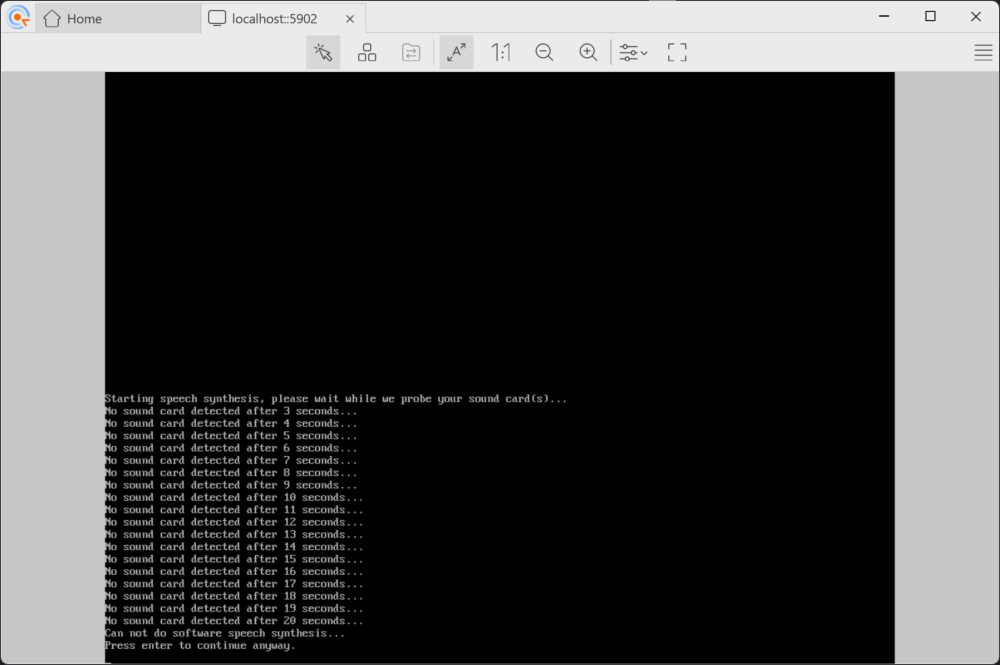 Debian installer booting inside an XCP-ng VM